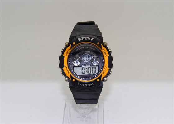 Die Armbanduhr der Plastikbügelstoppuhr EL-Lichtmänner für Sport mit zwei konvexen Spiegeln