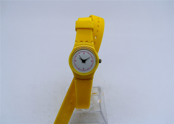 Langer Silikonbügel Plastik scherzt analoge Uhr mit SR626SW-Batterie
