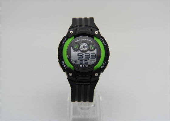 Sport-Armbanduhrstoppuhr Herr LCD Digital Meter blaues EL-Licht 30 Wasserbeständiges